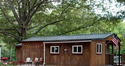 Tiny home cabin by the pond