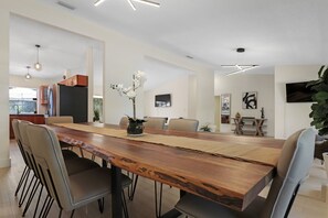 Luxury House, 4 Bedrooms, Private Pool, Garden Area | Dining room - Gorgeous 4 Bed Home with Pool and Lush Backyard (Ojus)