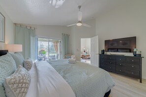 4 habitaciones, tabla de planchar con plancha, wifi y ropa de cama 