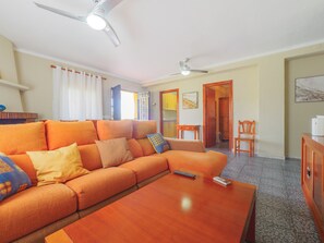 Televisie en een open haard