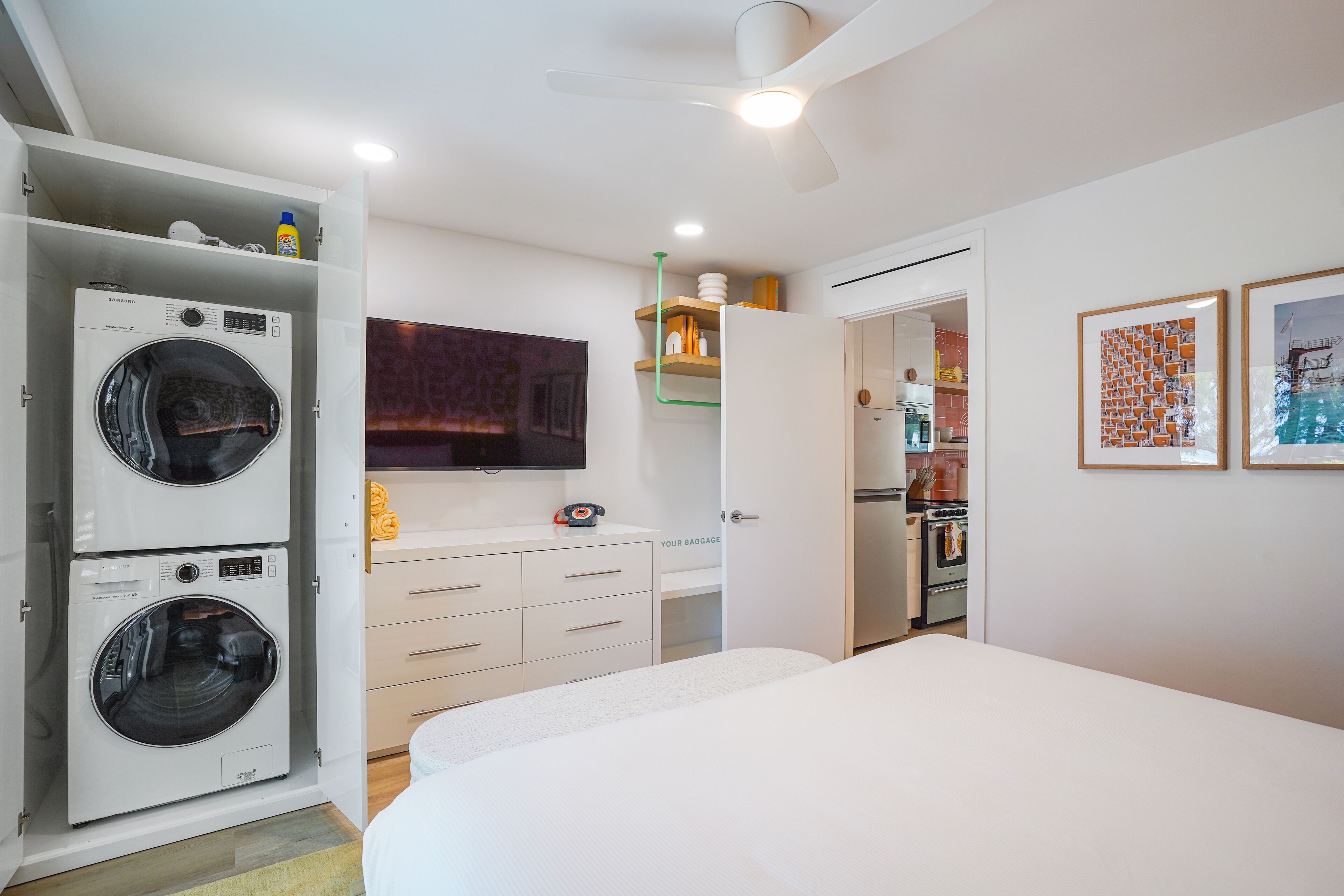 1 bedroom, iron/ironing board, Internet, bed sheets