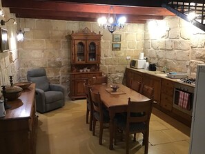 Dining - Nostalgic Knights of Malta Character Home in the Three Cities, opposite Valletta (Bormla)