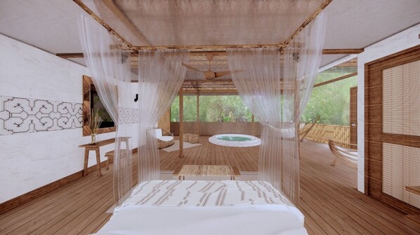 Junior Studio Suite | In-room safe, bed sheets - Explorers Inn (Tambopata)