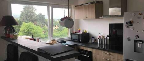 ثلاجة، ميكروويف، فرن، موقد طهي مسطح