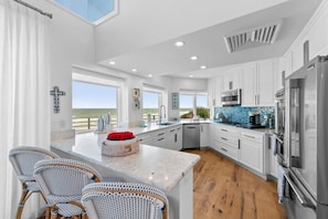 Fridge, microwave, oven, stovetop - `Ocean Therapy` Beach Home,  S Ponte Vedra Beach (Ponte Vedra Beach)