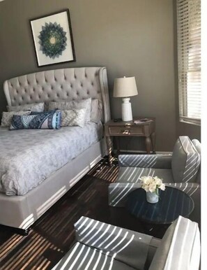 4 bedrooms, in-room safe, iron/ironing board, travel cot