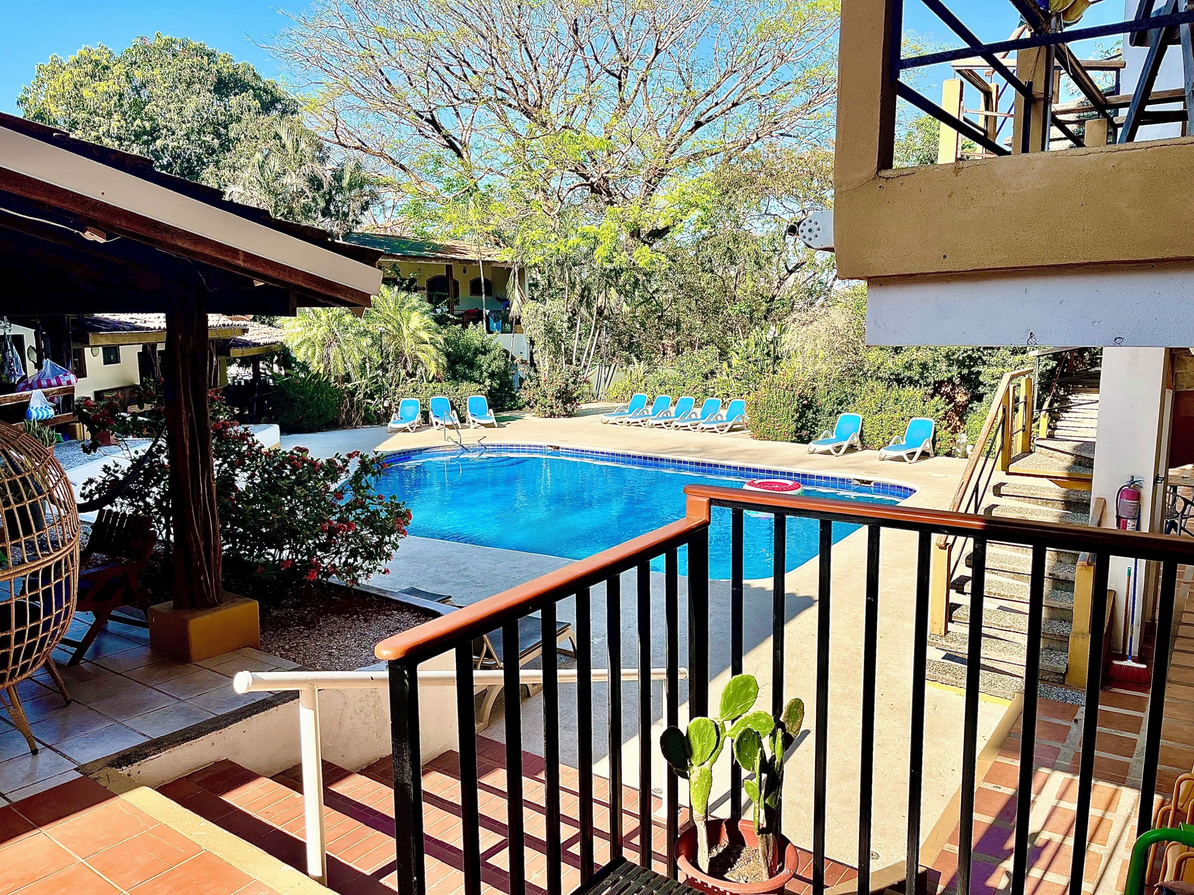 Pool view from the front patio
