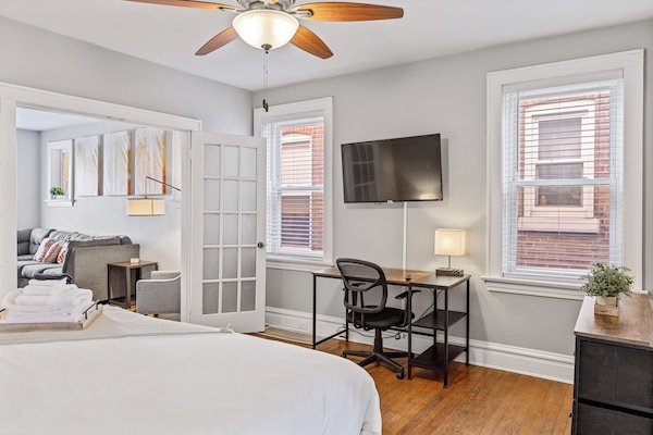 1 bedroom, iron/ironing board, WiFi (free), bed sheets