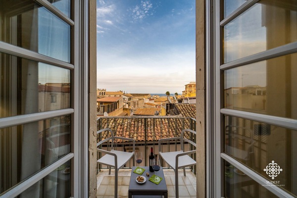 Apartamento panorâmico | Vista do quarto