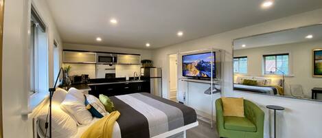 1 chambre, bureau, Wi-Fi, draps fournis