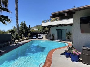 A heated pool
