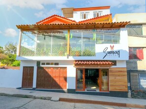 Voorkant van accommodatie