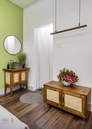 Superior Double Room, 1 Queen Bed | Individually furnished, iron/ironing board, free WiFi, bed sheets - HoLo Central Saigon - Serviced HomeStay (Ho Chi Minh City)