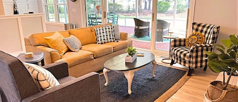 TV, fireplace, video games, ping pong