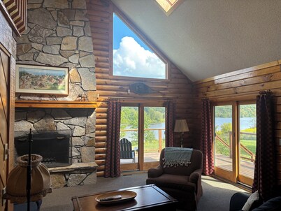 Lakefront House with Stunning Views and Great Room