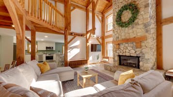 Fernseher, Kamin, Videospiele, Bücher