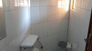 Shower, slippers, towels