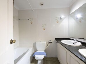 Hair dryer, towels