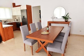 Apartment | Private kitchen | Fridge, microwave, oven, stovetop