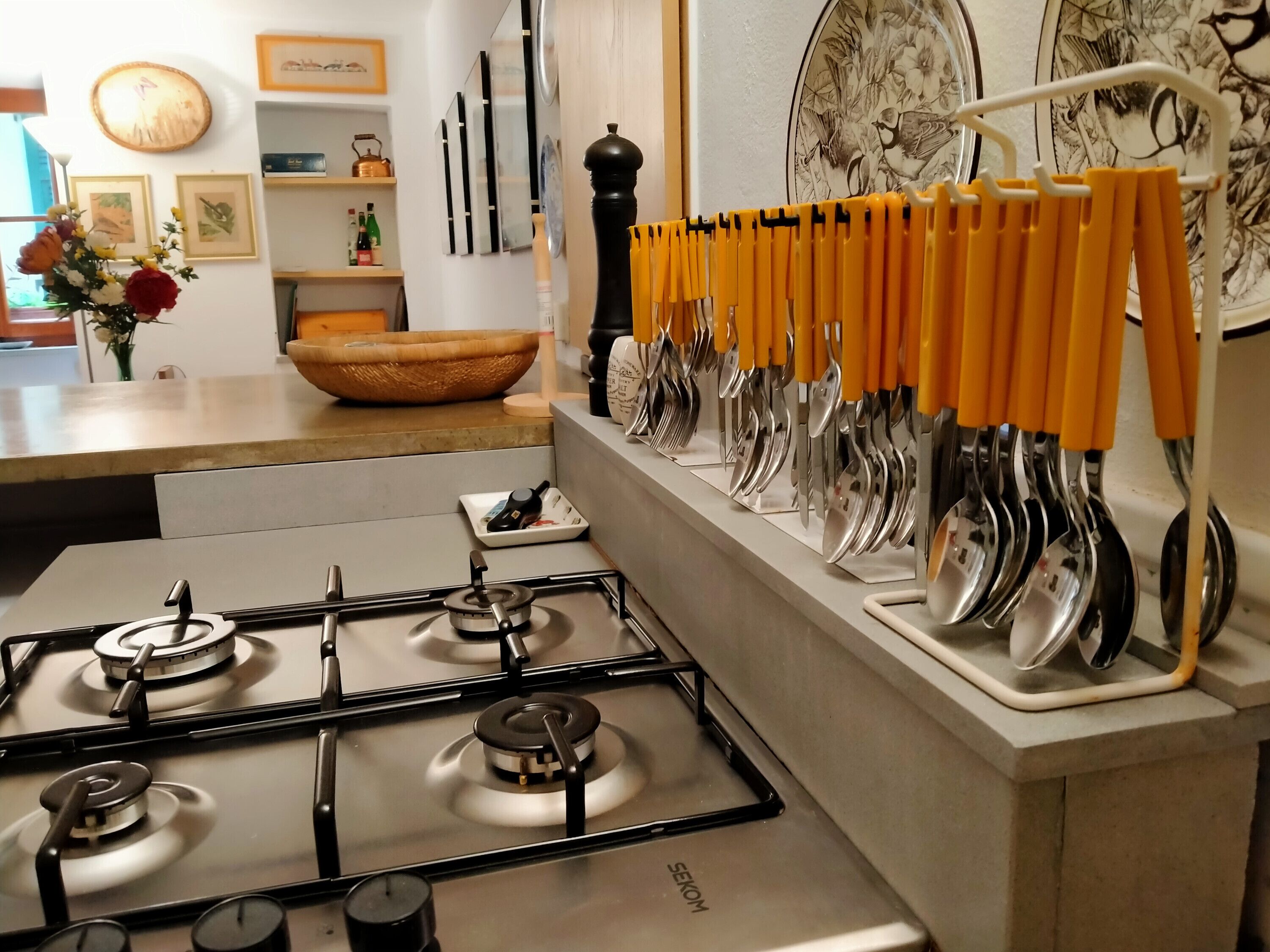 Réfrigérateur, micro-ondes, plaque de cuisson, lave-vaisselle