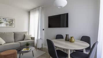 Apartment, 2 Bedrooms | Living area | Smart TV, ping pong