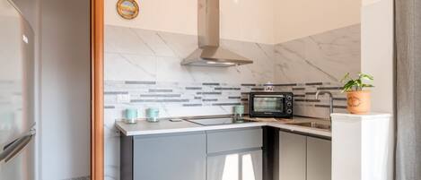 Réfrigérateur, four, plaque de cuisson