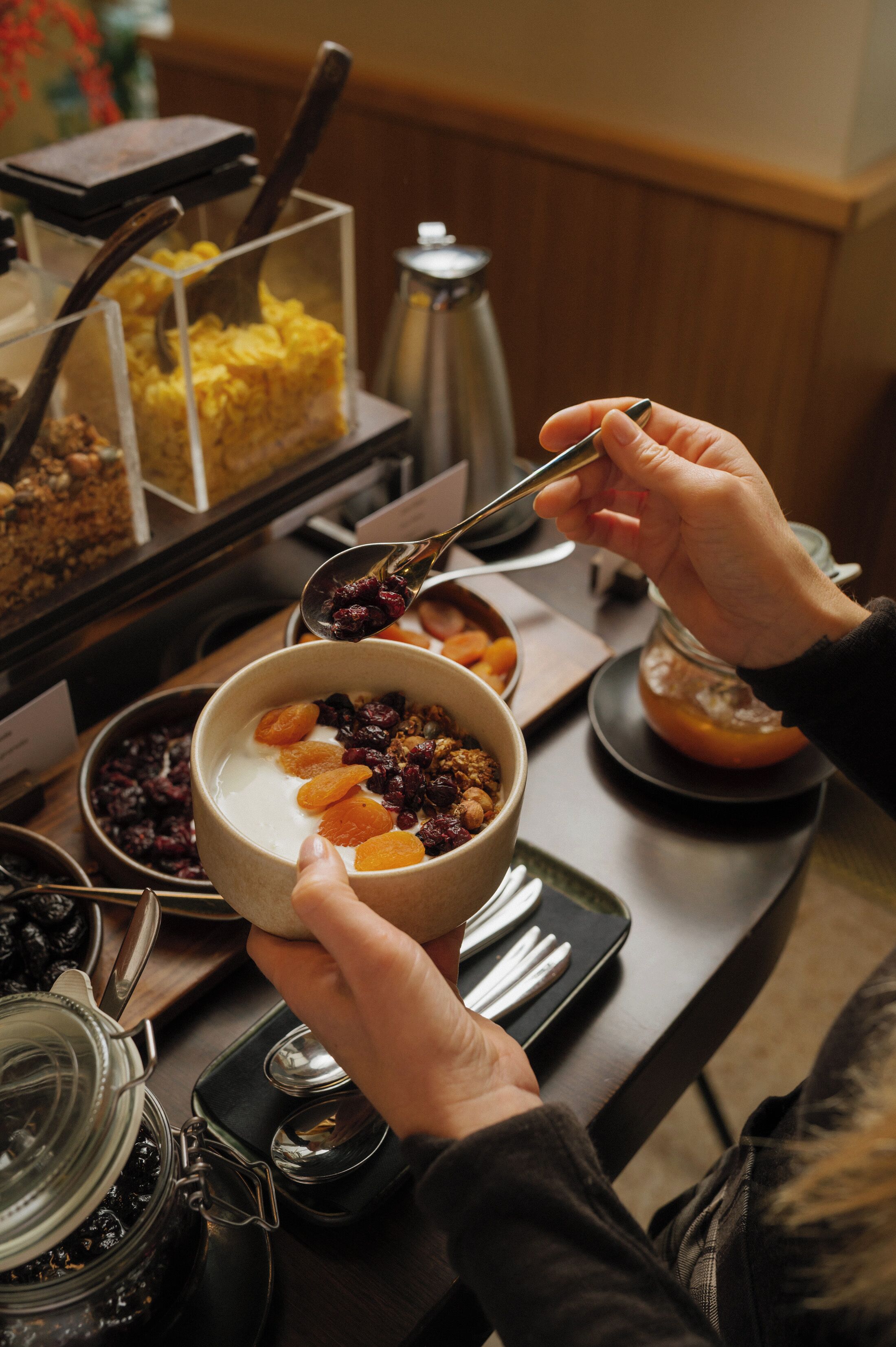 Petit déjeuner buffet servi tous les jours en supplément