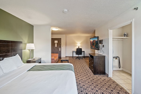 1 chambre, coffres-forts dans les chambres, fer et planche à repasser