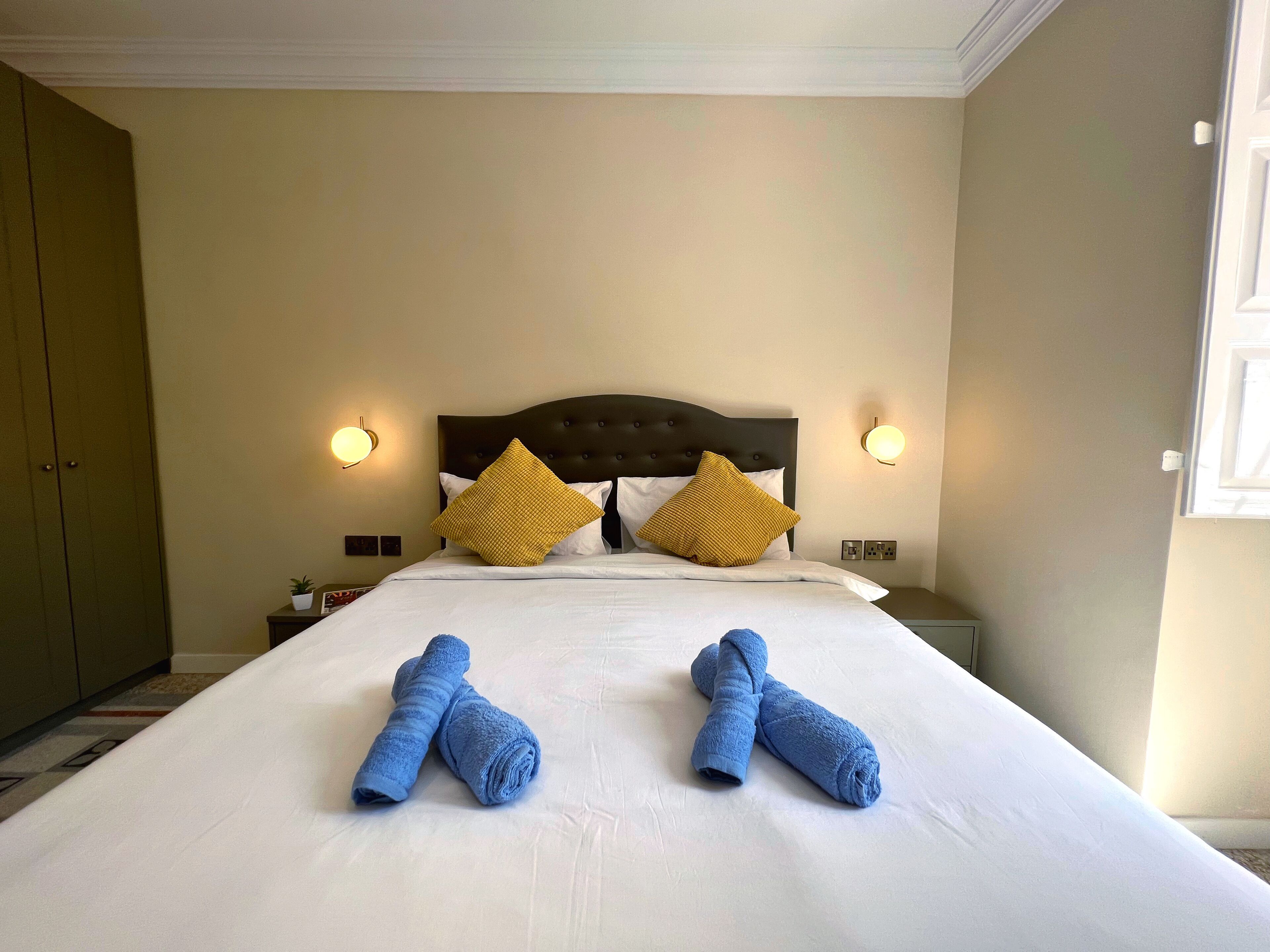 Iron/ironing board, cots/infant beds, free WiFi, bed sheets