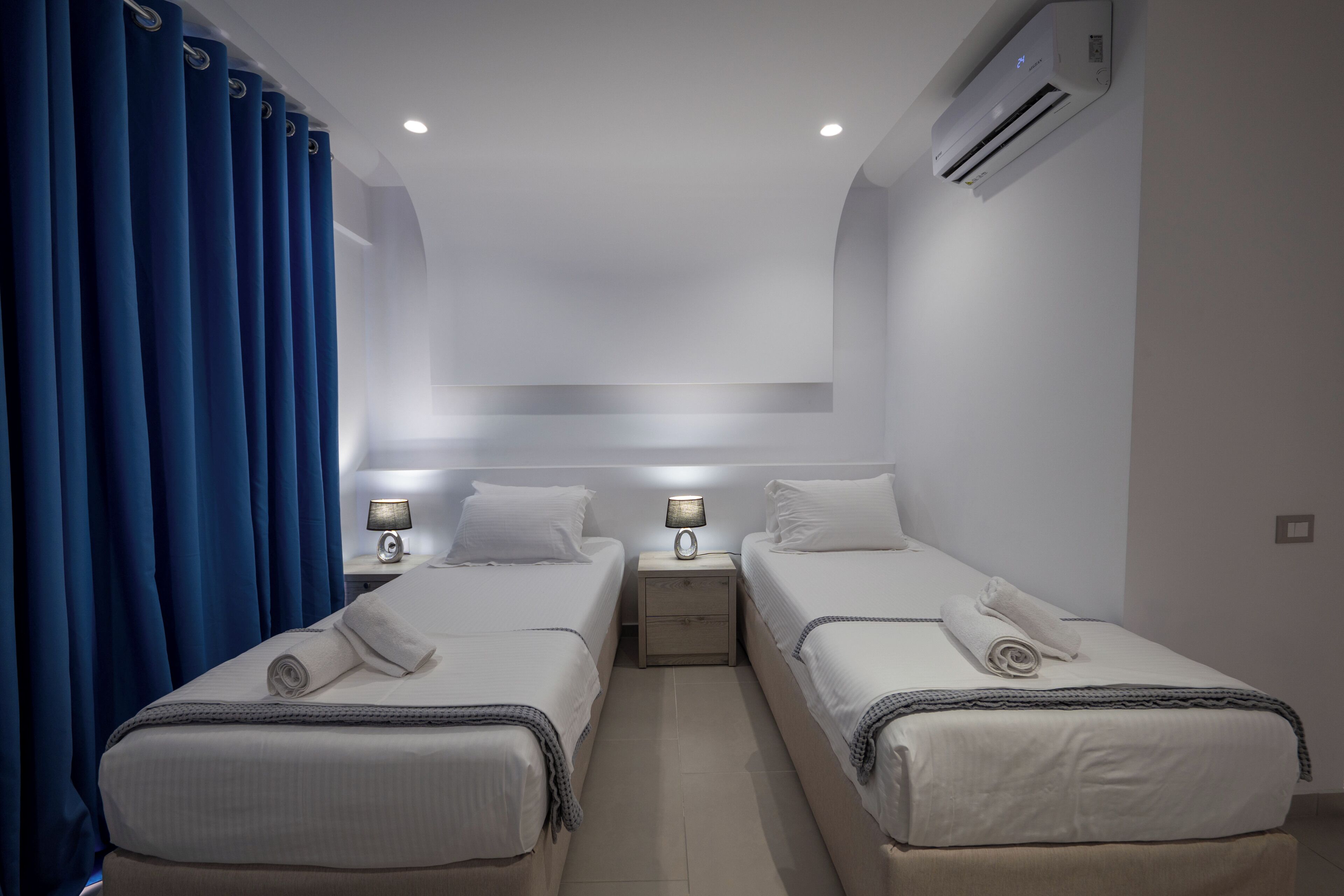 Double or Twin Room with City and Sea View