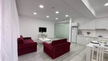 Deluxe Apartment | 1 bedroom, desk, laptop workspace, iron/ironing board