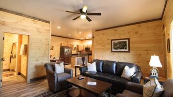 Televisión y chimenea