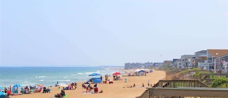 Vlak bij het strand