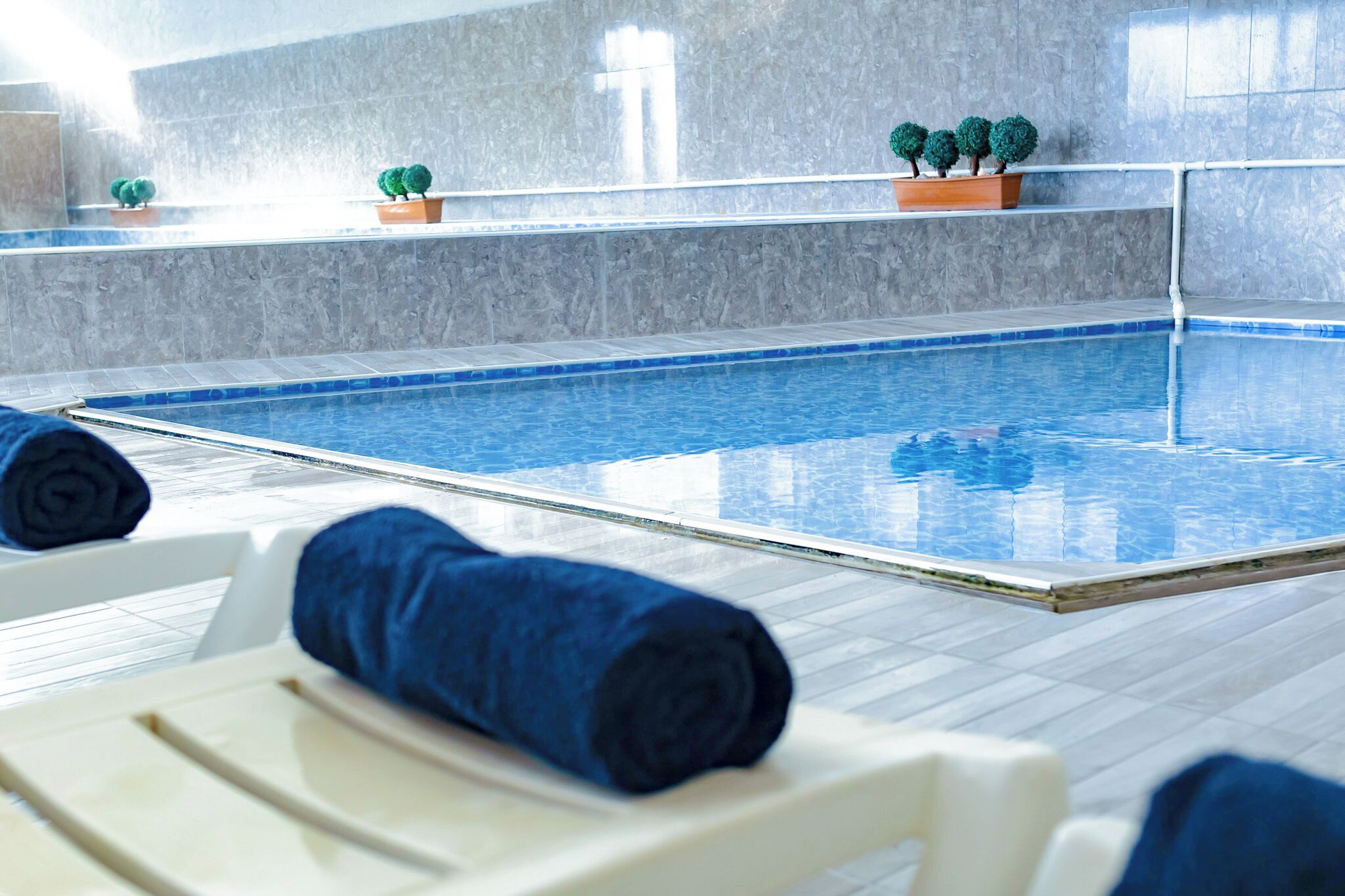 2 室内游泳池，2 室外游泳池