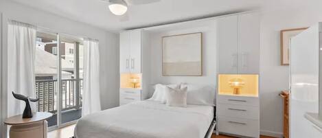 1 bedroom, memory foam beds, iron/ironing board, free WiFi