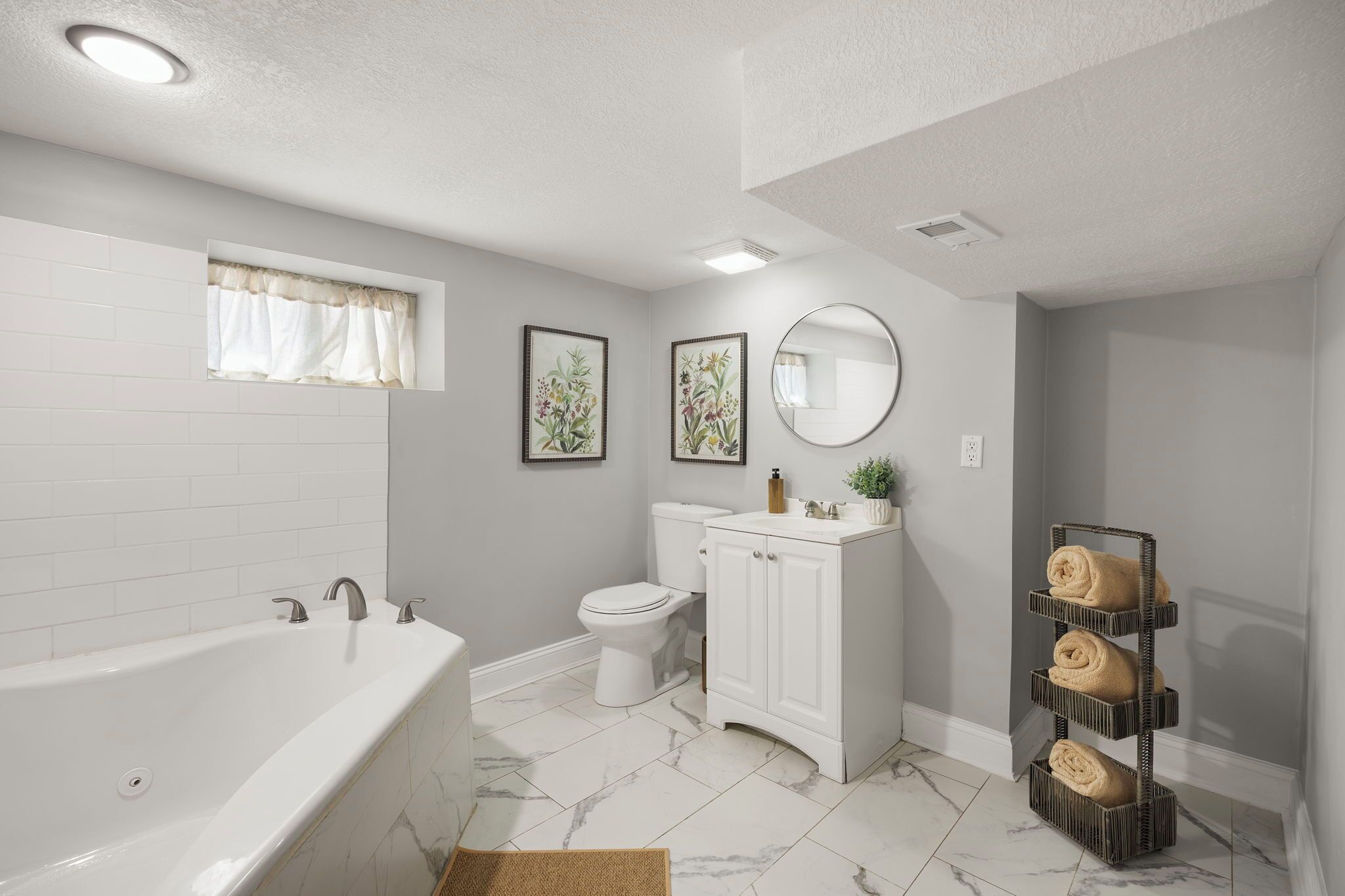 Shower, towels, soap, shampoo