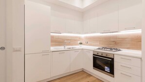 Basic Apartment | Private kitchen - Lovely flat in Piazza Morosini (Rome)
