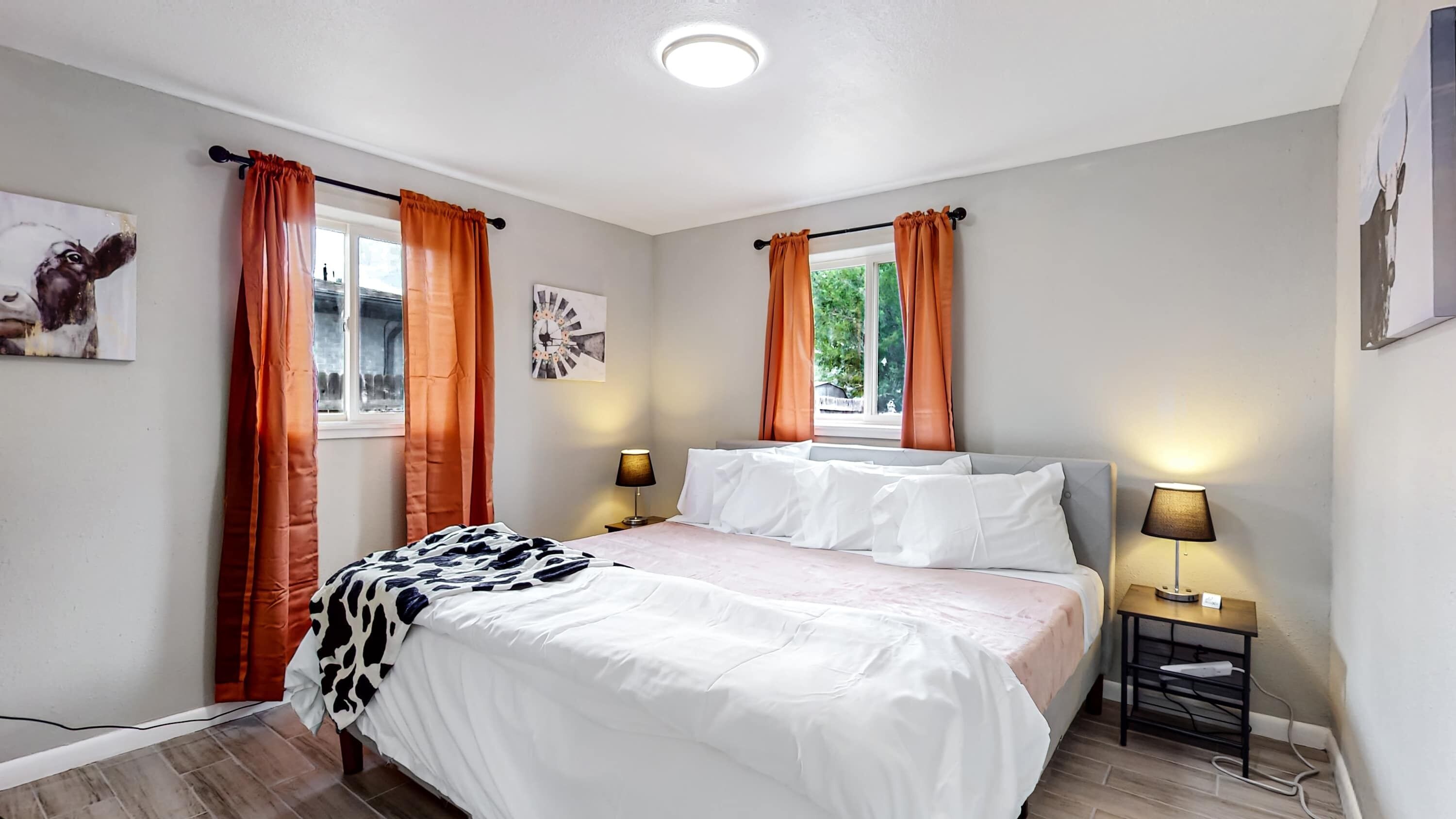 2 bedrooms, iron/ironing board, travel crib, WiFi