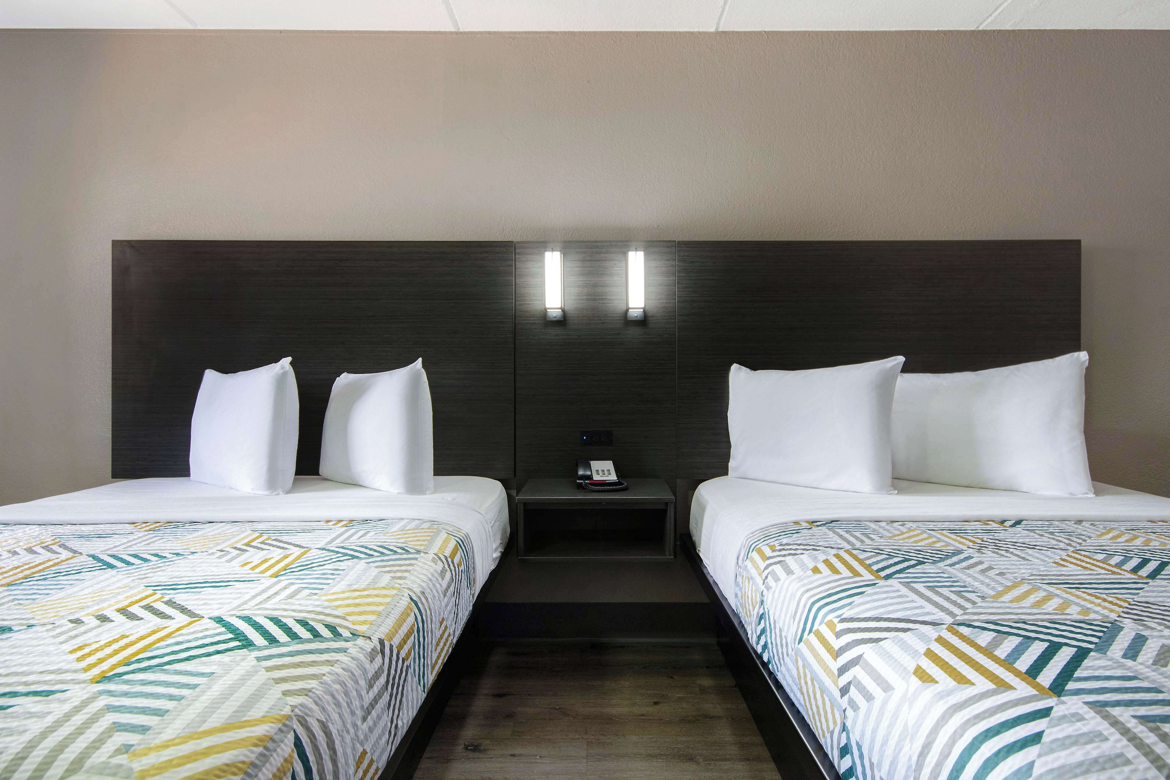 Desk, laptop workspace, blackout drapes, free WiFi