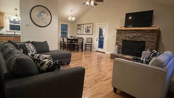 TV connectée, cheminée