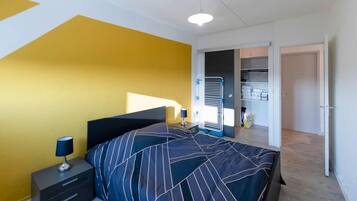 2 chambres, fer et planche Ă repasser, Wi-Fi, draps fournis