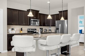 Microwave, dishwasher, high chair