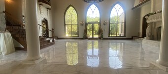 Elegant, romantic castle w/ rooftop deck, forest, pond and theater!