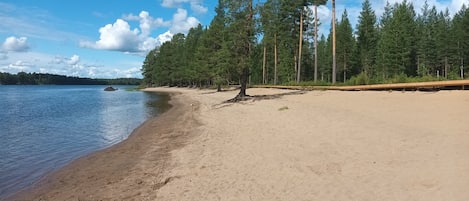 Vlak bij het strand