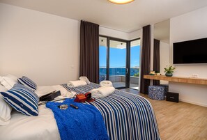 4 Schlafzimmer, Zimmersafe, Schreibtisch, schallisolierte Zimmer