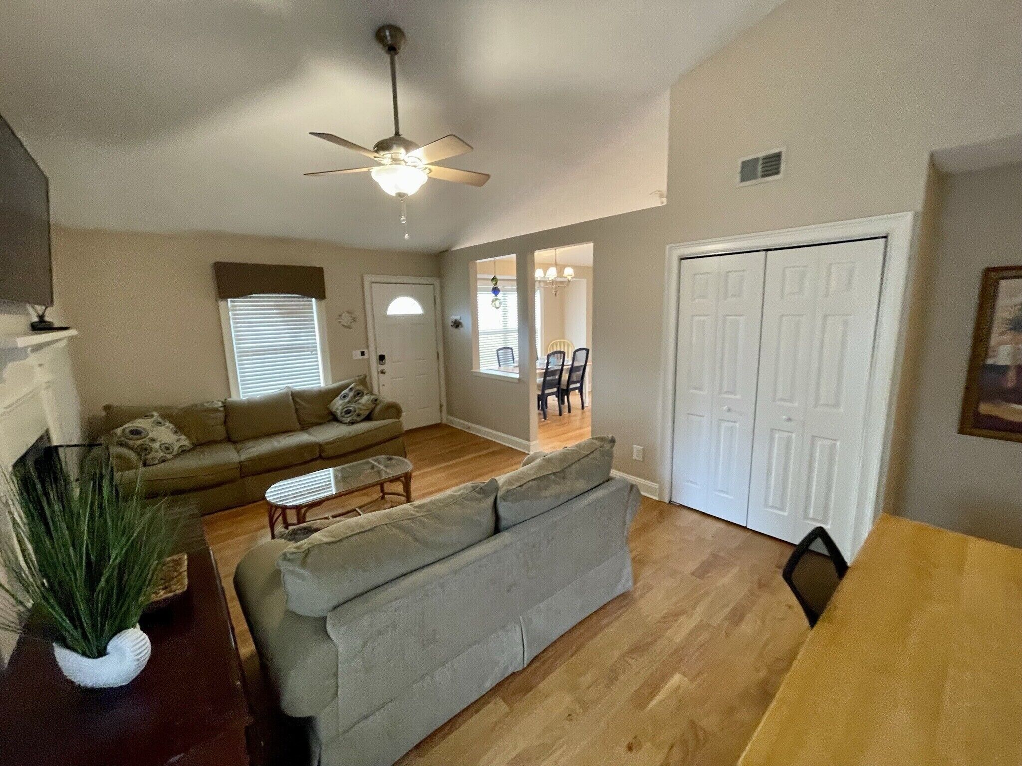 Smart TV, fireplace, video games, foosball