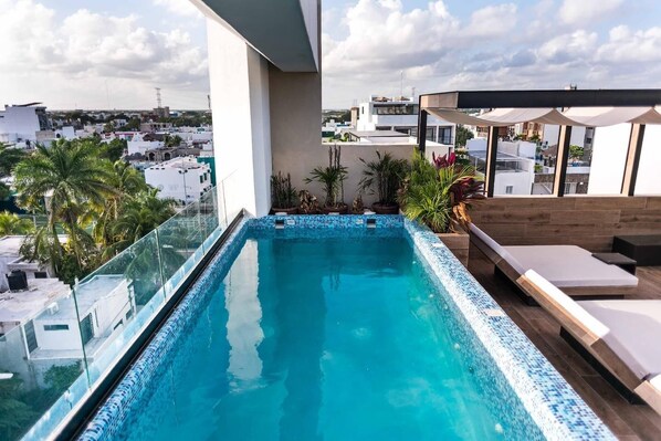Outdoor pool - APART ESTUDIO DE LUJO a pasos de 5ta Av. (Playa del Carmen)