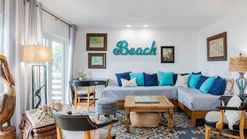 House, Multiple Beds, Balcony, Ocean View | Living area | TV