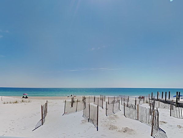 On the beach