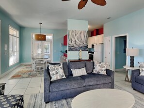 House, Multiple Beds, Kitchen, Garden View | Living area | TV